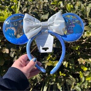 Disney Parks WDW Skyliner Gondola Moving Minnie Mouse Ears Removable Bow NEW